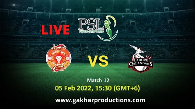 Islamabad United vs Quetta Gladiator live on PTV