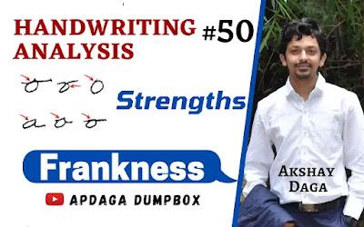 Handwriting Analysis #50: [Strengths] (7/18) Frankness | Graphology by APDaga