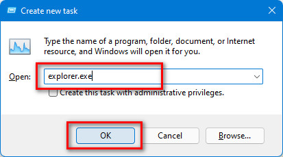 إصلاح خطأ ترخيص Windows 11 عن طريق إعادة تشغيل مستكشف Windows