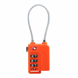 Cable Luggage Locks 3 Digit Combination Padlock with Zinc Alloy Steel Cable Lock Ideal for Travel Suitcase Backpack Lockers Case Toolbox