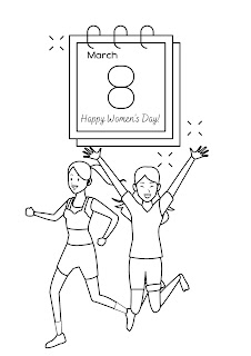 coloring pages for girls womens day