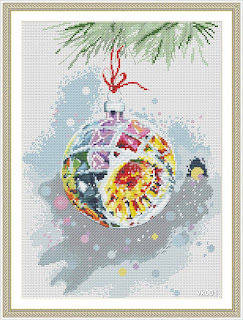 Download the cross stitch pattern 1274 "New Year's mood" Oven