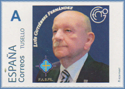 sello, filatelia, Luis Gutiérrez