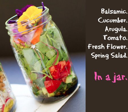 Balsamic Veggie Salad in a Jar