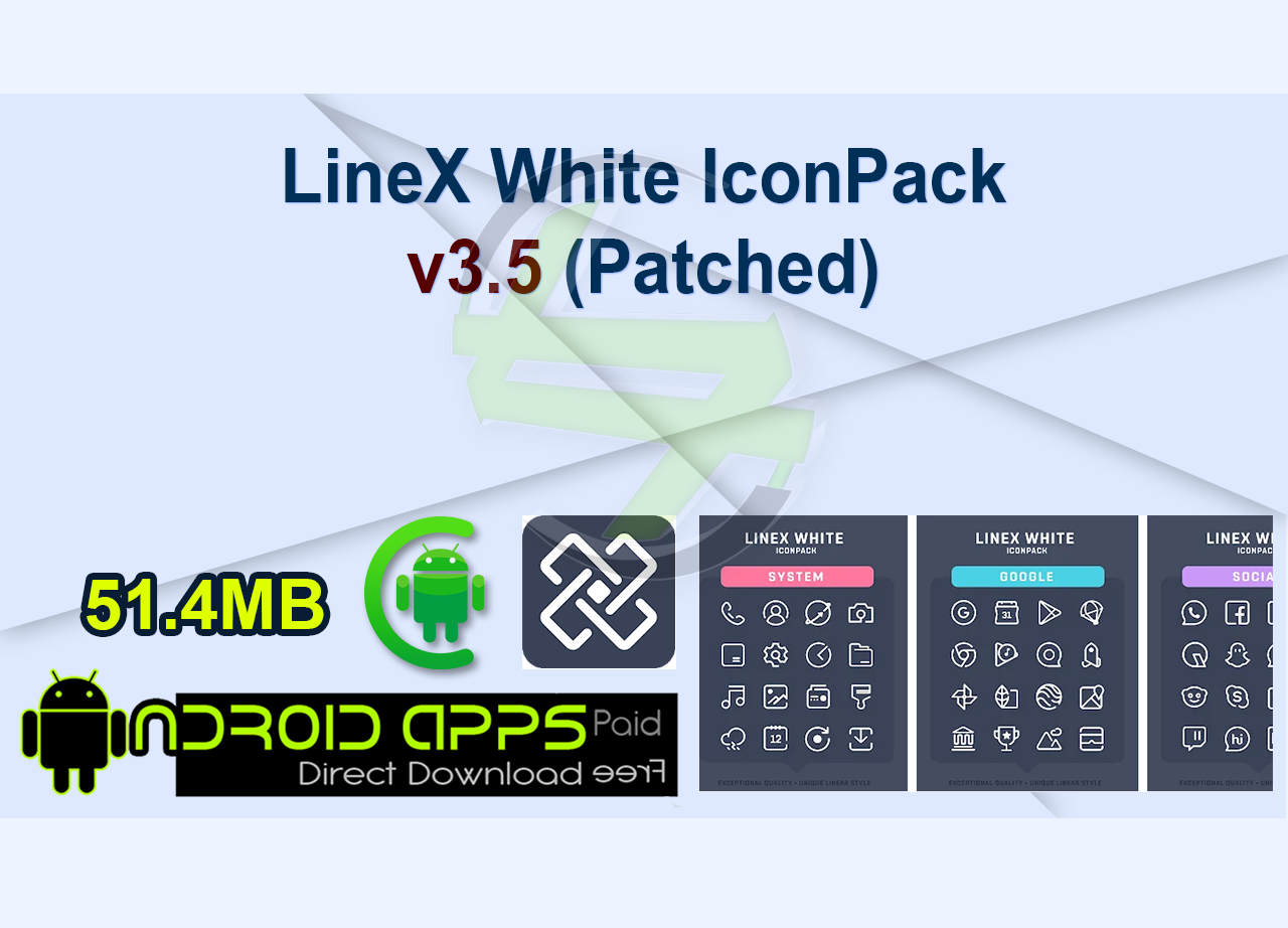 LineX White IconPack v3.5 (Patched)