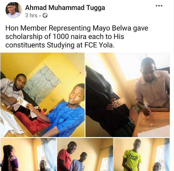 Nigerian Politician Allegedly Awards N1,000 Scholarship To Students In His Constituent