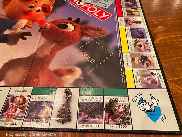 Rudolph Monopoly Game board
