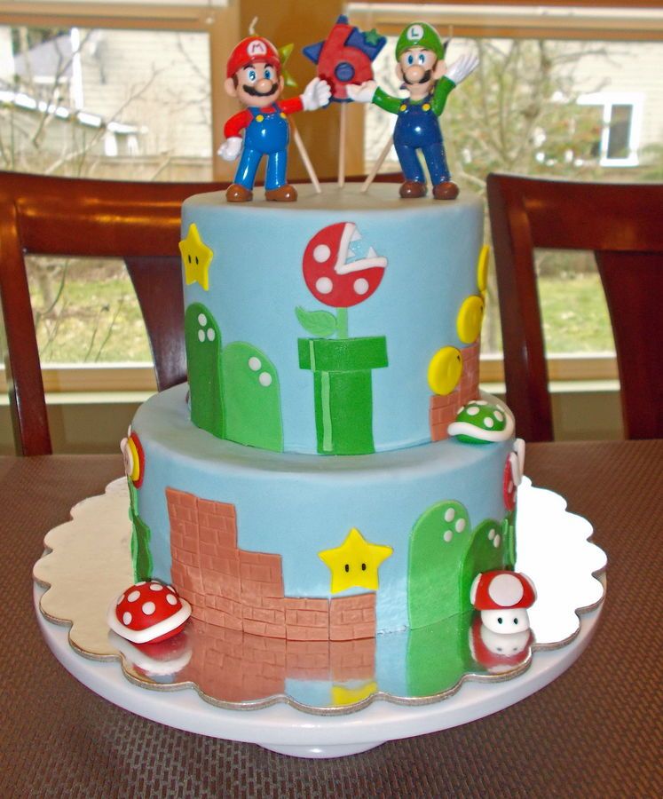 super mario birthday cake ideas