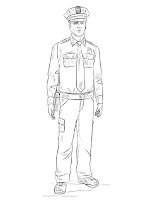 policemen coloring pages