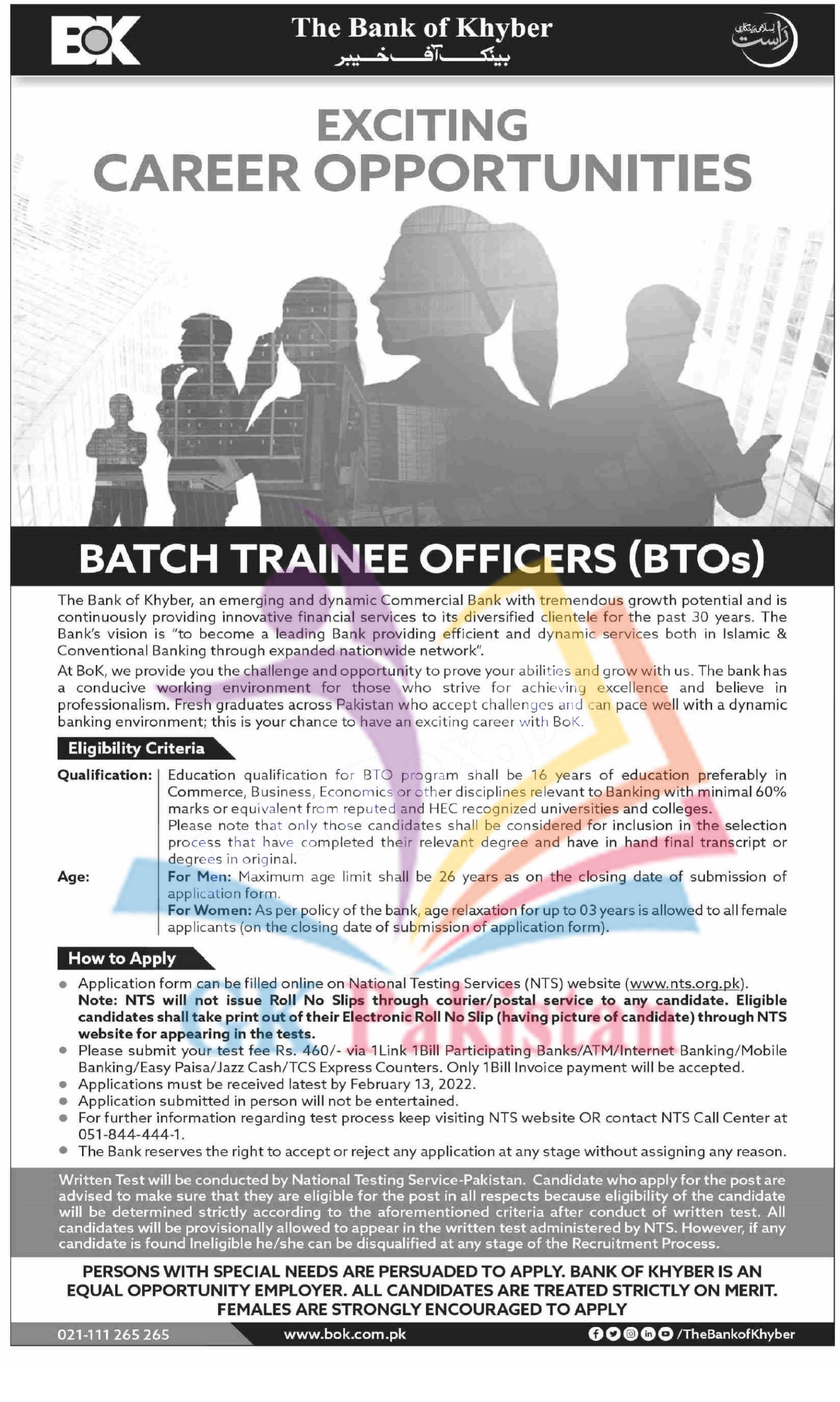 BOK Jobs 2022 - Batch Officers-in-Training BTO Program through NTS