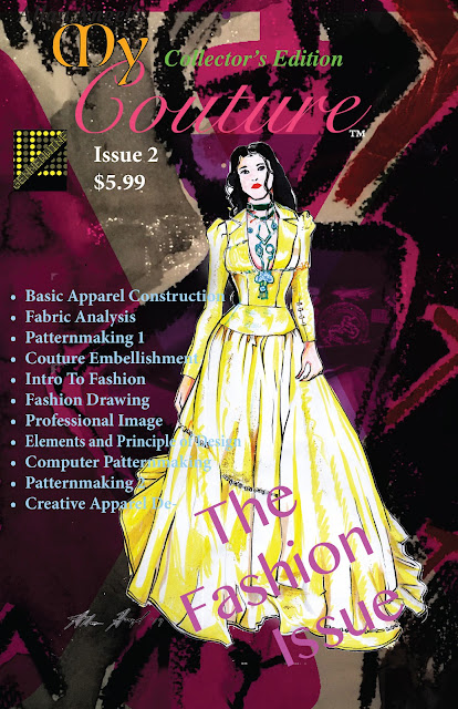 My Couture Issue 2 Cover drawn by Allan Angel