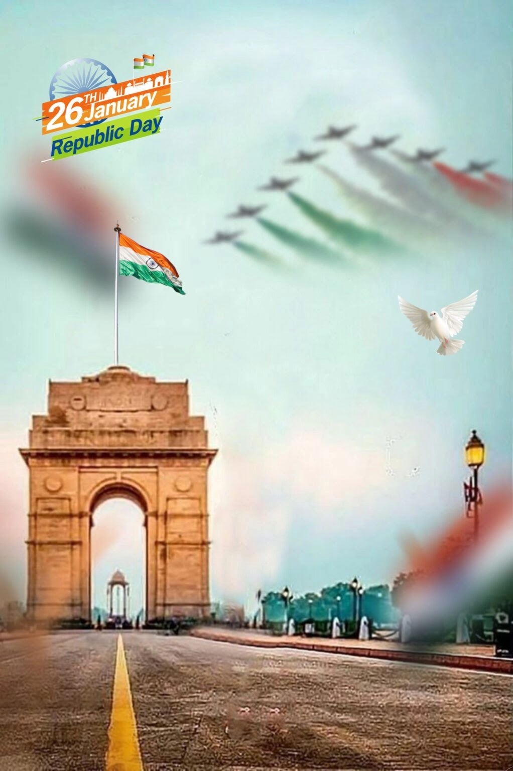 Today I brought Republic Day (26 January) special photo editing background images in HD quality. If you also want to do 26 January (Republic Day) special photo editing then you will need background. You have come to the right place to download 26 January special photo editing backgrounds.