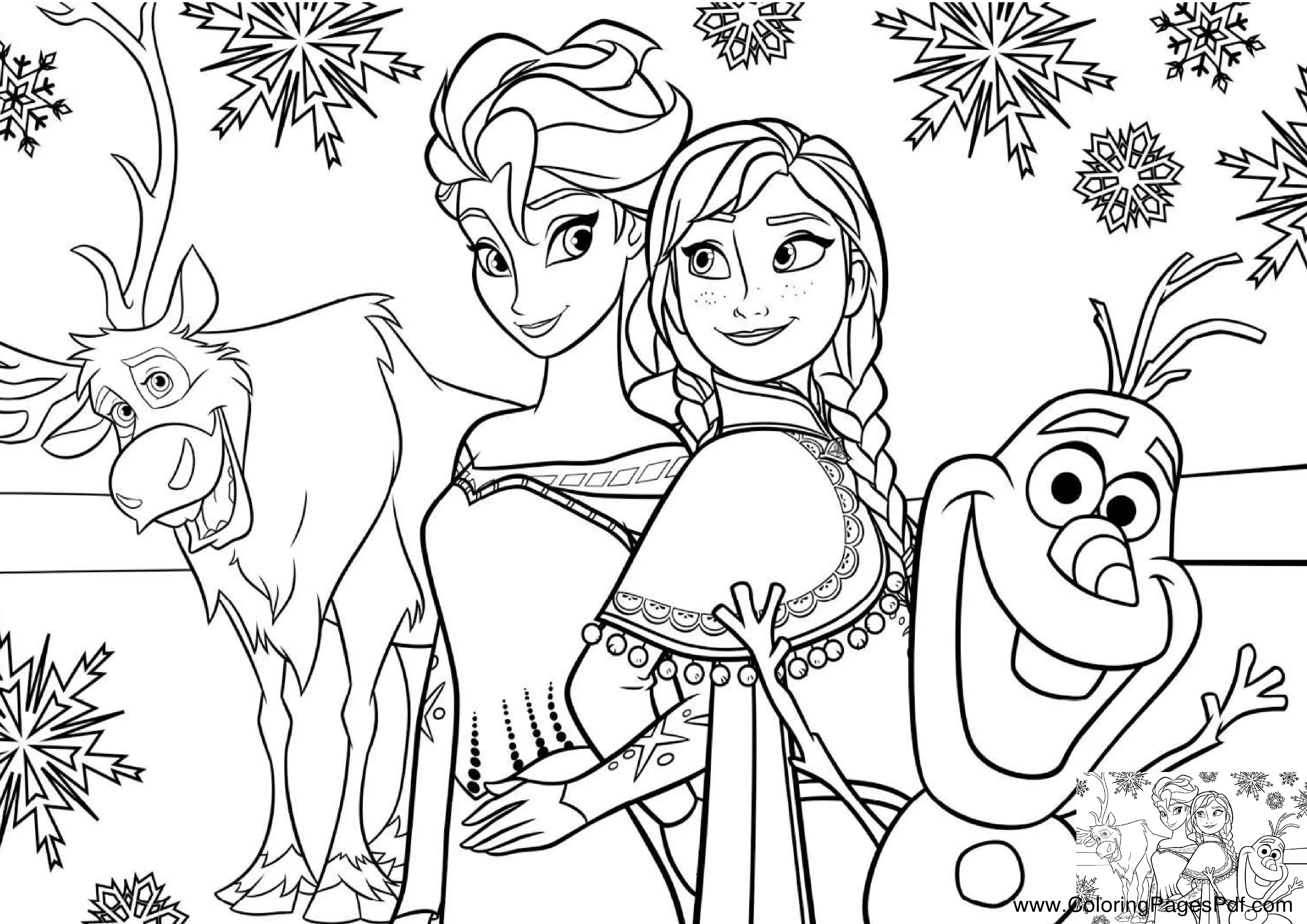 Disney coloring pages frozen