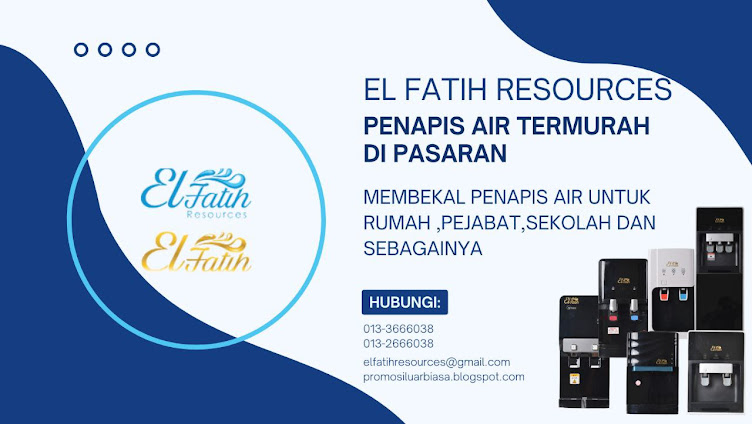 KEDAI PENAPIS AIR EL FATIH : PENAPIS AIR OASIS II KINI HANYA RM399 (CASH & CARRY)