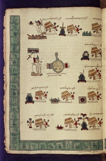 Правление Монтесумы I по кодексу Мендоса