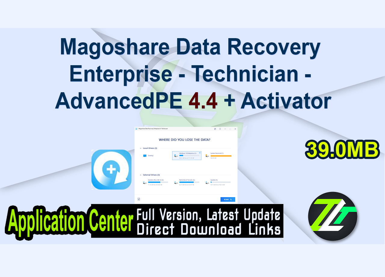 Magoshare Data Recovery Enterprise – Technician – AdvancedPE 4.4 + Activator