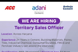 vacancy for Territory Sales Officer Location Haryana