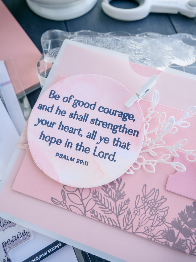 How To Be of Good Courage | Card DIY | JamiePate.com