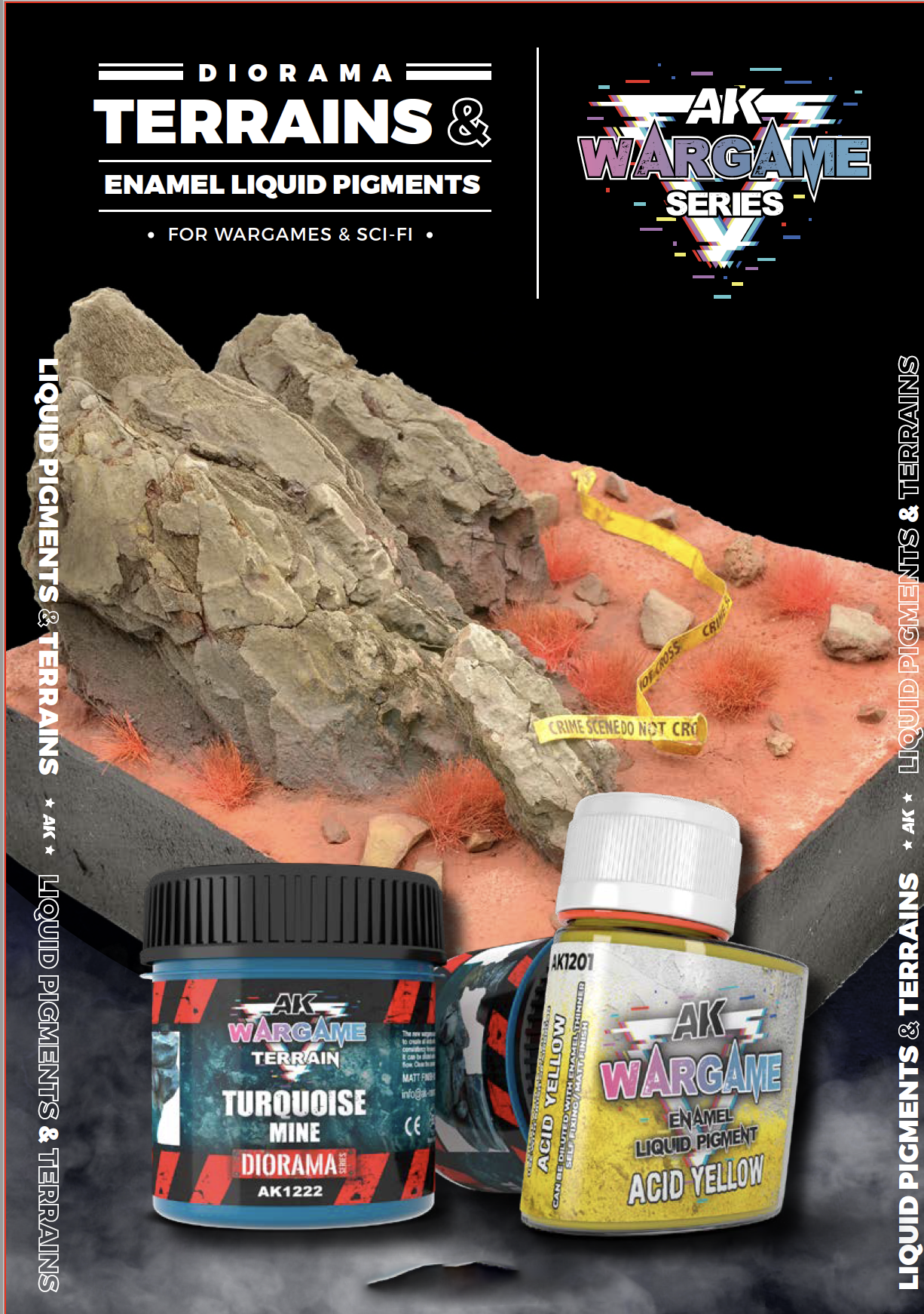 News From The Front: MichToy PRODUCT SPOTLIGHT: DIORAMA TERRAINS & ENAMEL  LIQUID PIGMENTS FOR WARGAMES & SCI-FI FROM AK INTERACTIVE