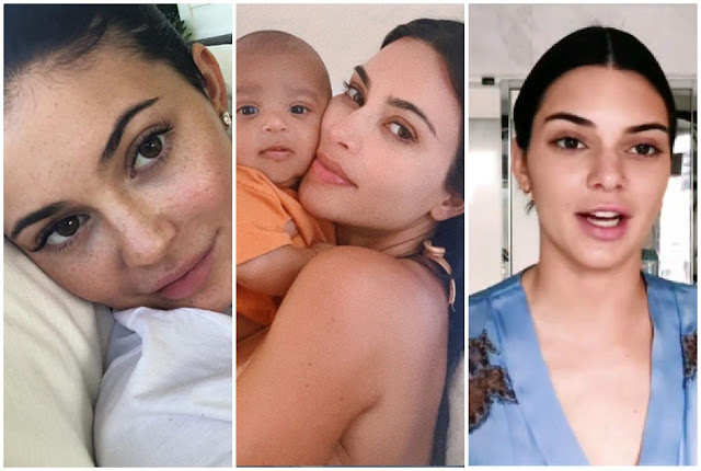 The Kardashians, without filters or retouches: the great change of the sisters seen with and without makeup