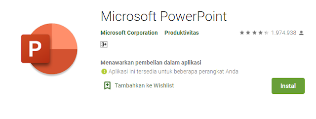 Microsoft PowerPoint Aplikasi Membuat PPT di HP Paling Recommended