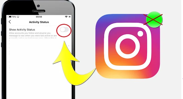 اخفاء الظهور في الانستقرام للايفون
