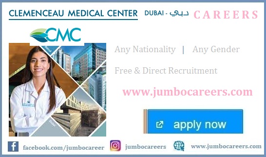 Clemenceau medical center Dubai salary, Clemenceau medical center careers, Clemenceau medical center Dubai address