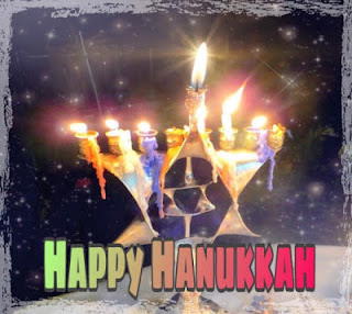 Happy Hannukkah menorah