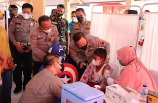 Polres Gelar Vaksinasi Serentak Seluruh Indonesia, Polres Kebumen Sediakan 4.600 Dosis