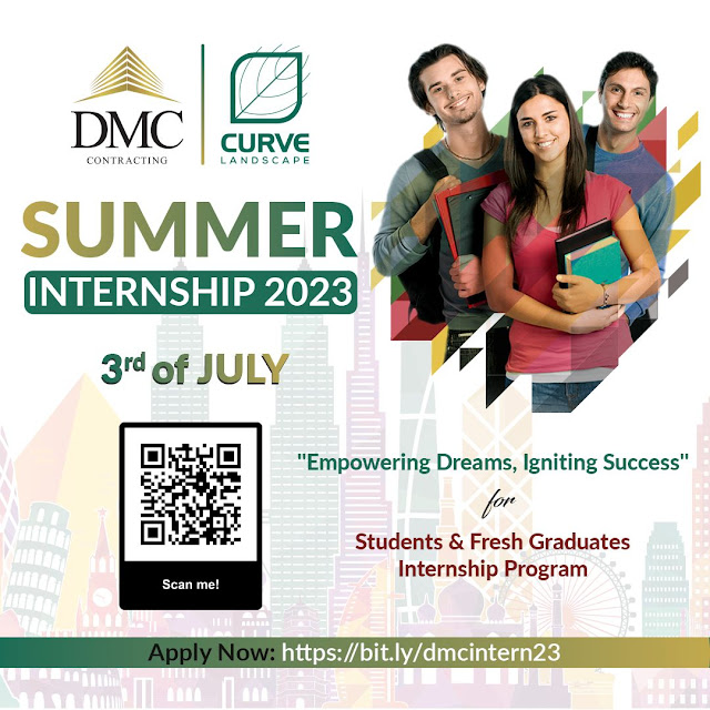 برنامج التدريب الصيفي في شركة دار المعمار للمقاولات DMC-CURVE Summer Internship Program