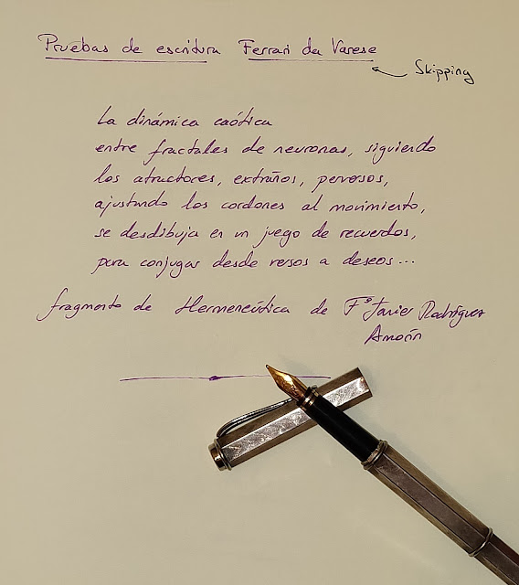 Pruebas de escritura - Ferrari da Varese