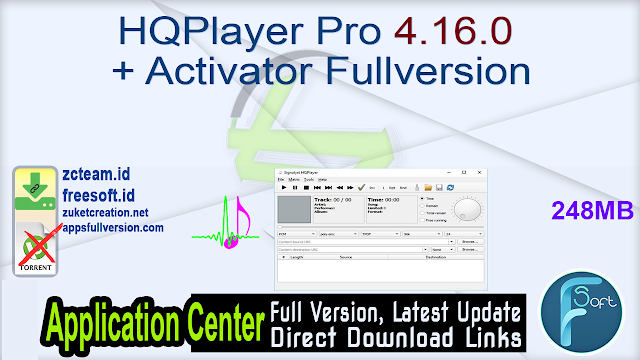 HQPlayer Pro 4.16.0 + Activator Fullversion