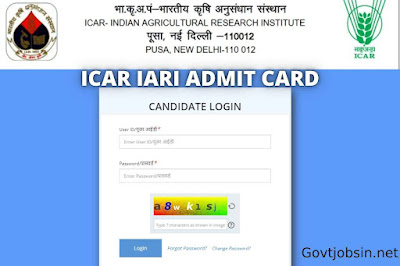 IARI ICAR Technician Grade-1 Admit Card 2022