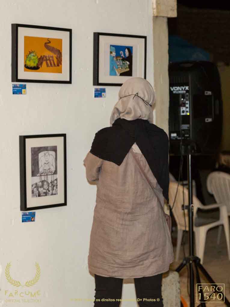 Egypt Cartoon .. Photos from Opening of the 4th Faro Cartoons Exhibition in Portugal
