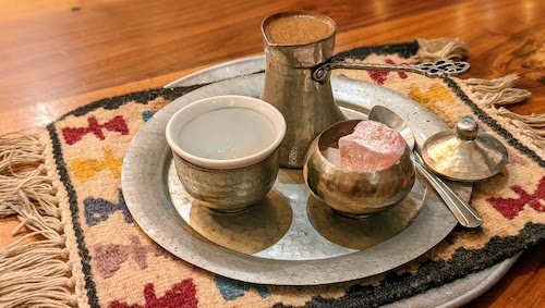 Bosnian coffee served in traditional way