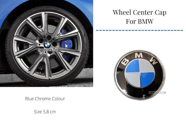 Blue Chrome Wheel Center Cap Size 58mm For BMW