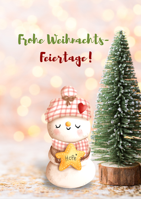 Lustige Schneemänner - Kostenlose Weihnachtsgrüße