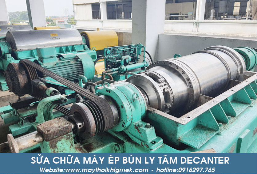 sửa chữa máy ép bùn ly tâm