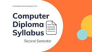 Computer Diploma 2nd sem Syllabus