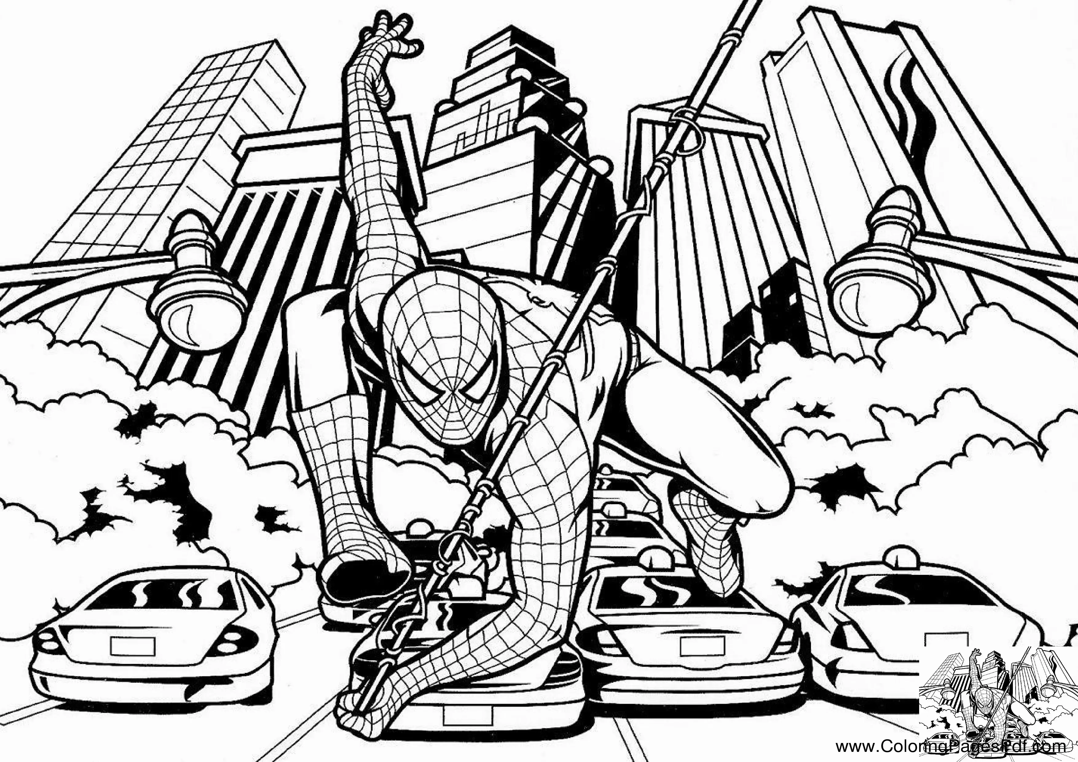 Spider man coloring pages