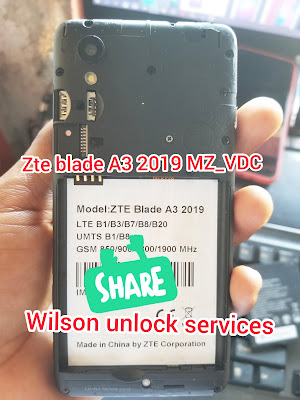 Zte Blade A3 2019 MZ_VDC Nvram file unlock network / Fix Baseband Uknown