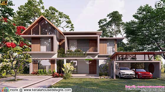 Luxury house design front view