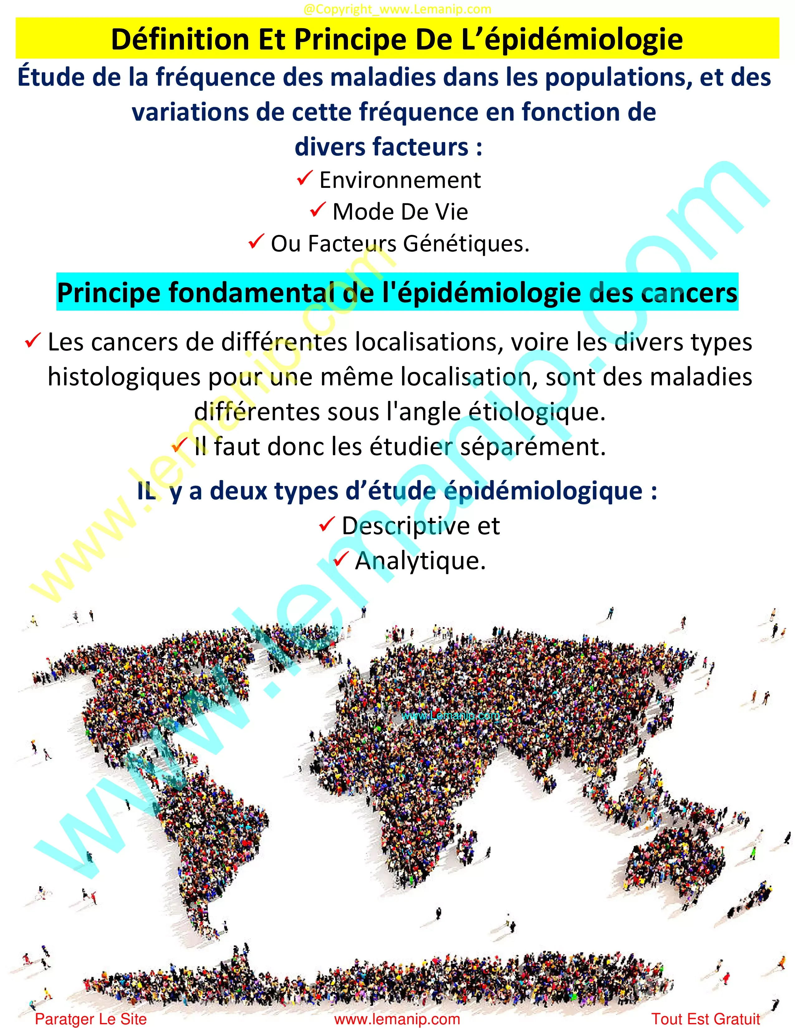 Définition Et Principe De L’épidémiologie