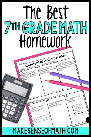 The best 7th grade math homework