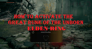 Elden ring great rune of the unborn || How to activate the great rune of the unborn Elden Ring