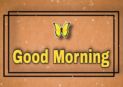 Good Morning Images With Yellow Butterfly