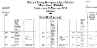 Bureau Of Statistics Jobs 2022 Ministry Of Planning Development & Special Initiatives Pakistan Bureau Of Statistics Jobs Islamabad 2022