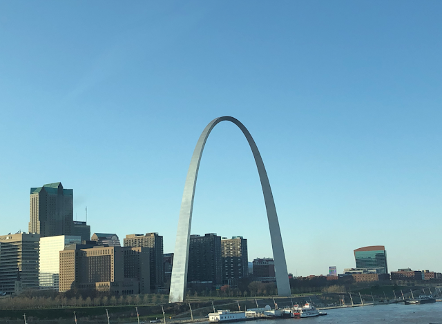 The Gateway Arch marks a grand entrance to St. Louis and the West.