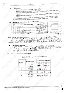 22334 Principles of Electronics Communication Solved Lab Manual Answers