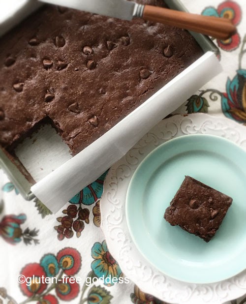 Chocolate Brownies Full of Love - Mostly Mediterranean